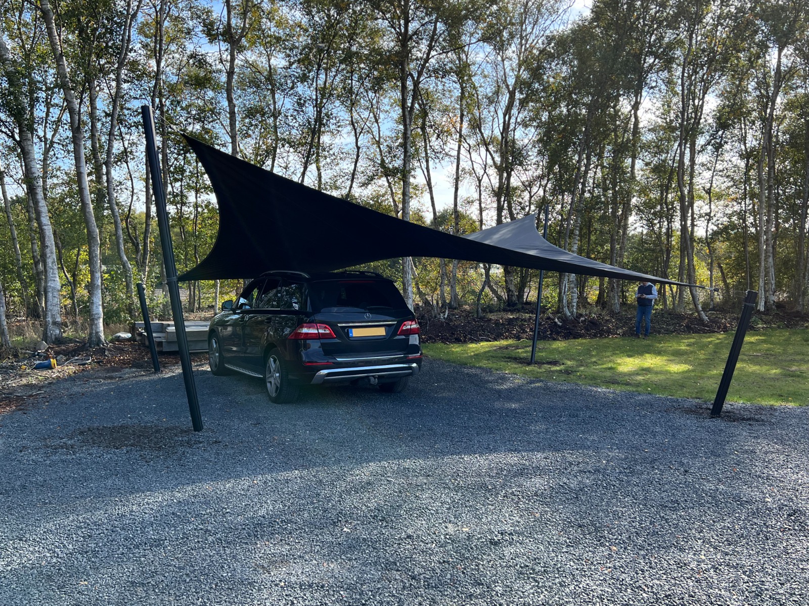 Schaduwdoek "De Targa" carport