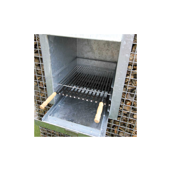 BBQ inzetrooster 43 cm breed x 40 cm diep