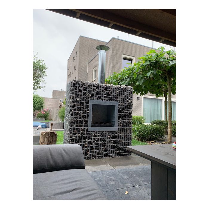 Schanskorf Kubushaard BBQ lxhxd 1,40m x 1,40m x 0,55m