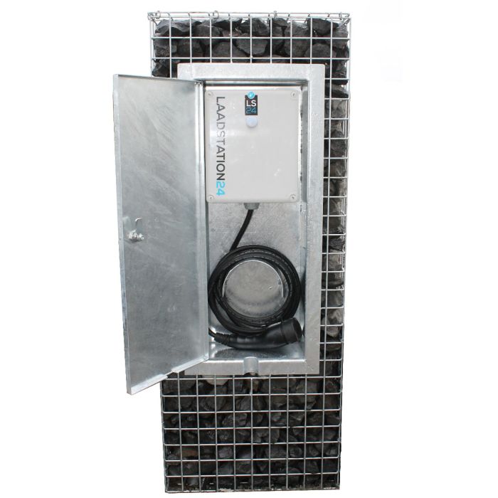 Laadpaal schanskorf voor elektrische auto.