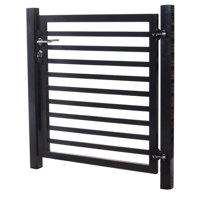 Tuinhek poortje met 8 horizontale staven