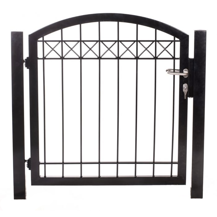 Tuinhek poortje U-30 met decor reling/kruis