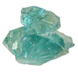 Glasbrokken turquoise 80-120mm per kg