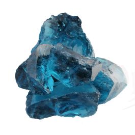 Glasbrokken oceaanblauw 80-120mm per kg