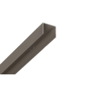 Alu U-Afdekprofiel 1,80 meter lang gepoedercoat vergrijst bruin/taupe
