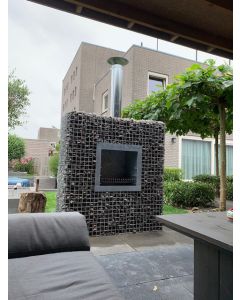 Schanskorf Kubushaard BBQ lxhxd 1,40m x 1,40m x 0,55m