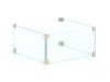 Cosi Fire glasset vierkant M