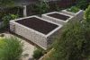 Bloembak lxhxb 1,00m x 1,00m x 1,00m wanddikte 10cm