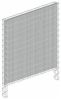 Geluidswerende Schanskorf lxhxb 2,53m x 2,03m x 0,23m - Zuilen 2,5m hoog