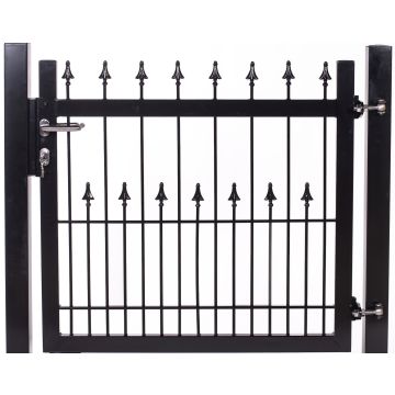 Tuinhek poortje U-30 met decor piek/piek