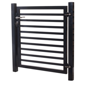 Tuinhek poortje met 8 horizontale staven