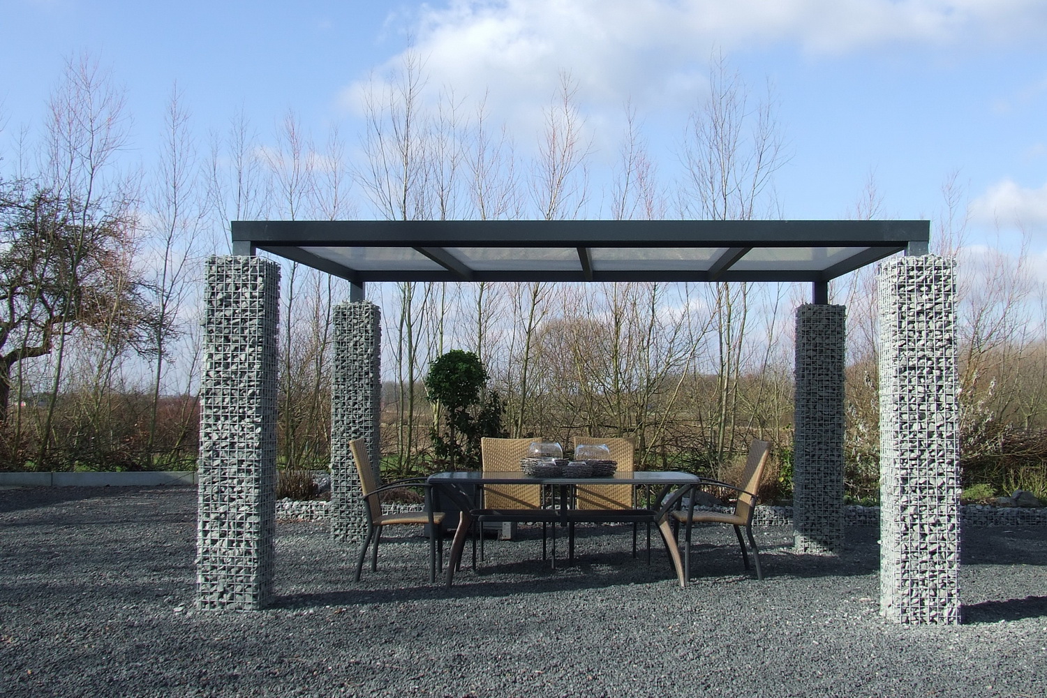 Schanskorf overkapping / pergola