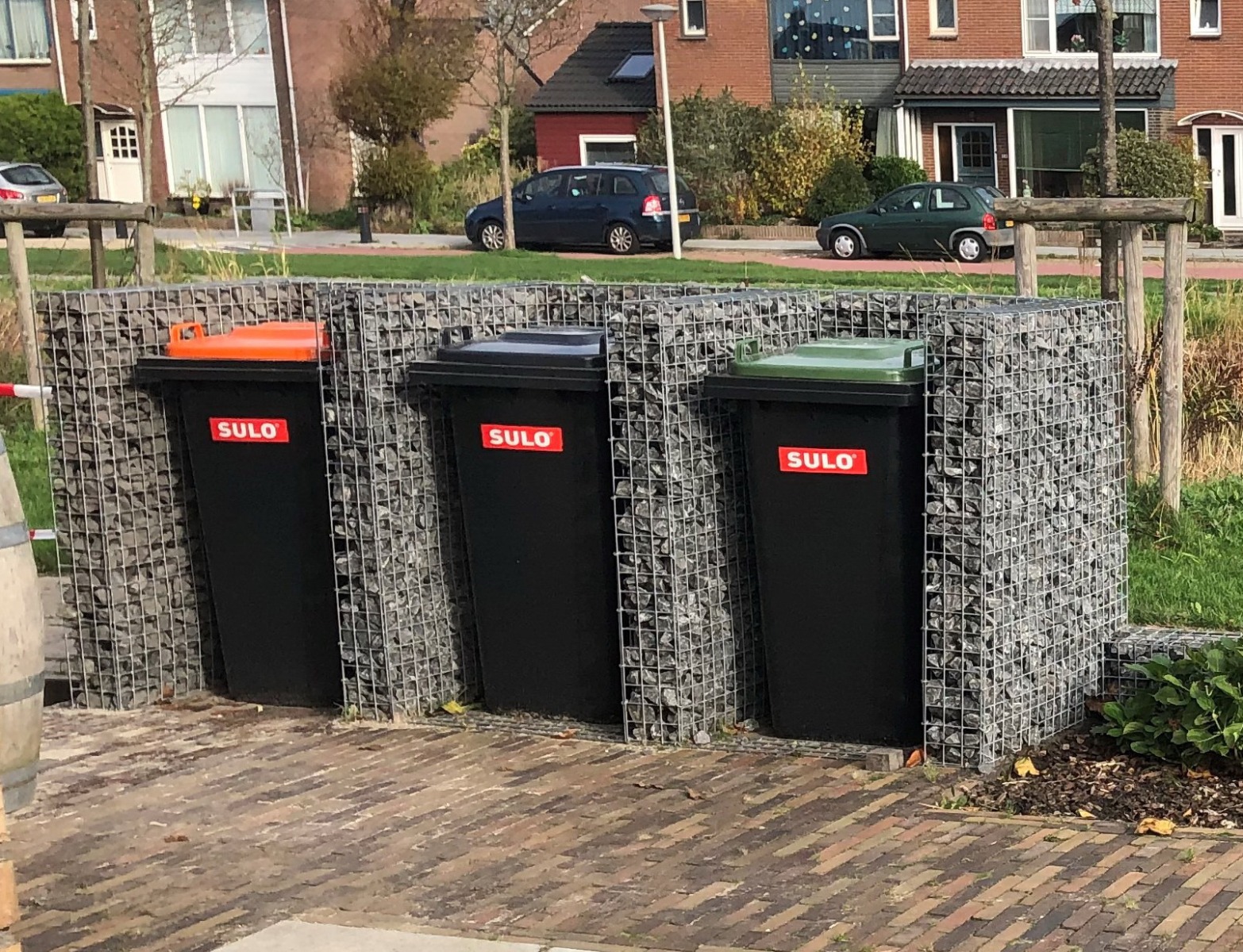 Mülltonnenbox U-Form