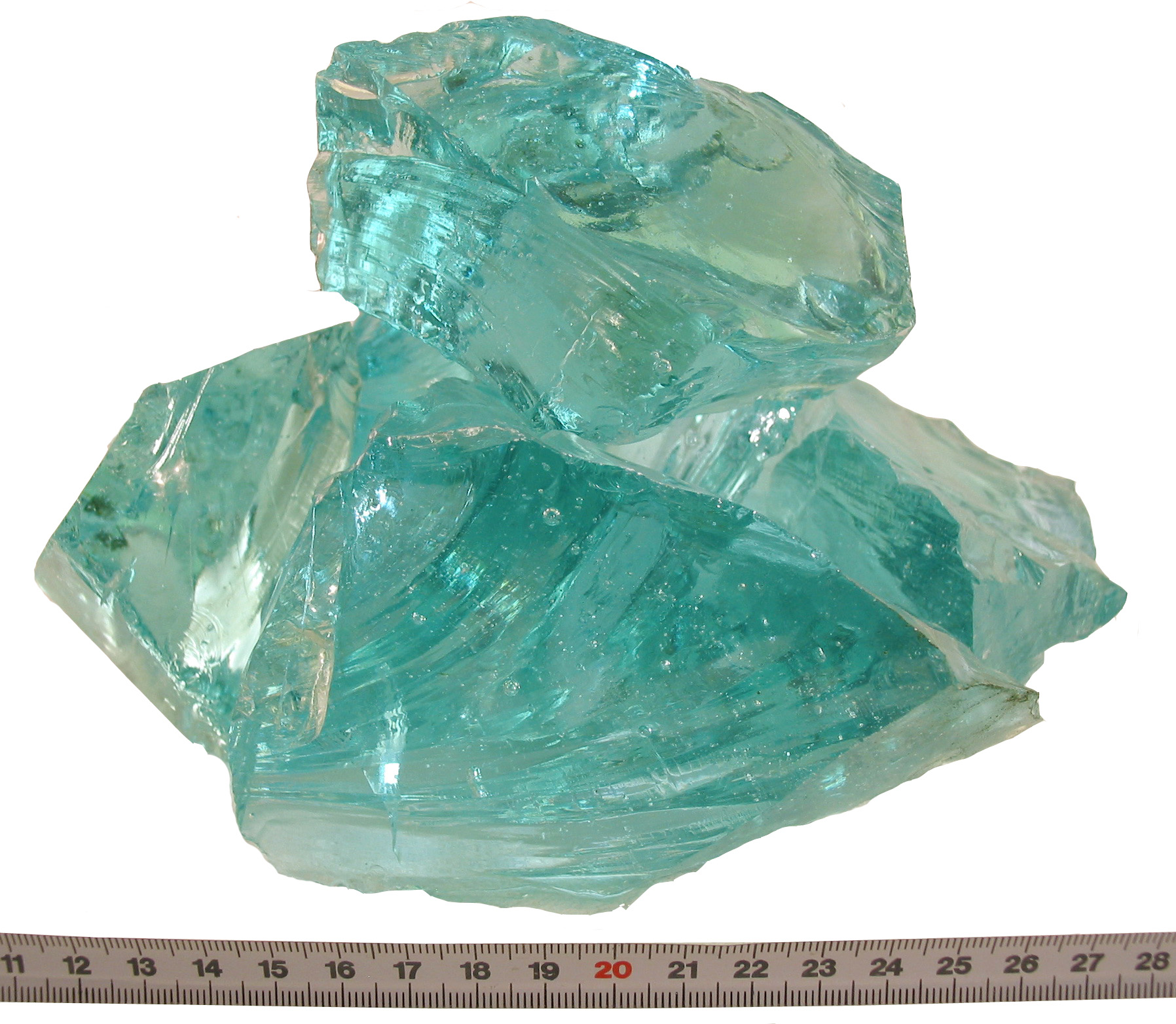 Glas-Brokken Tourquise 80-120mm Glas-Brokken Tourquise 80-120mm