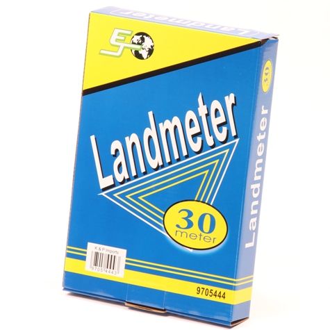 Landmeter 30 meter.