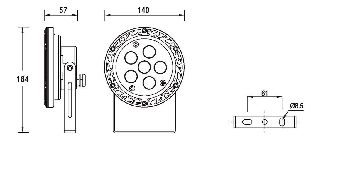 LED Grondspot Sus Submerged 24V 4.0Watt voor onderwater