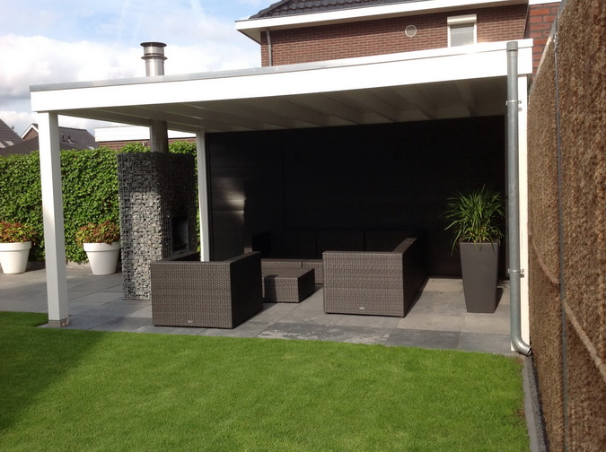 Tuinhaard BBQ in Overkapping