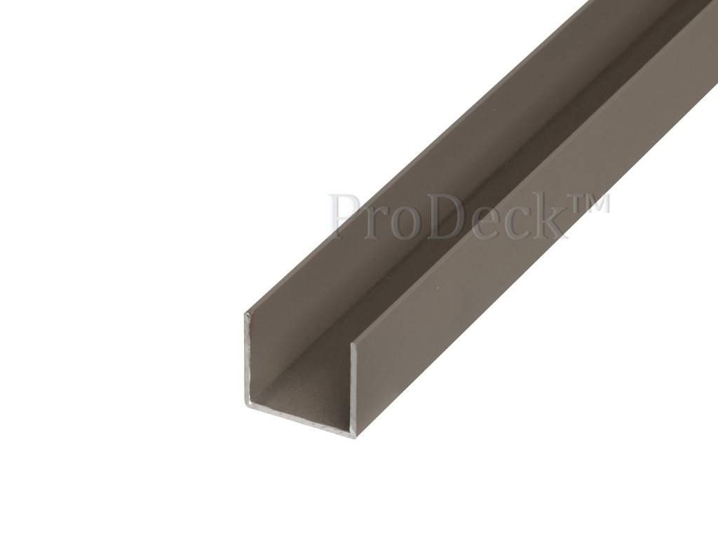 Alu U-Profiel Taupe