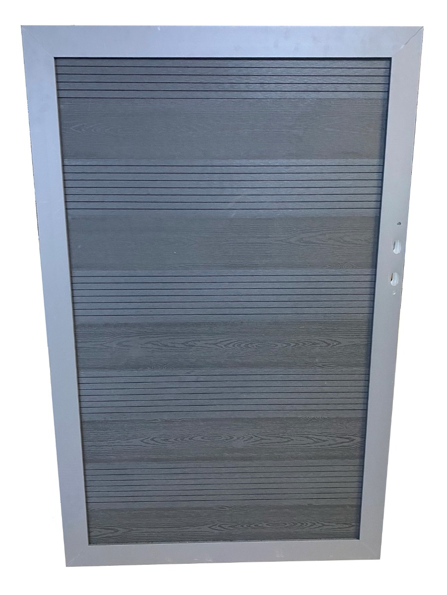 Aluminium antraciet gecoat composiet schuttingdeur