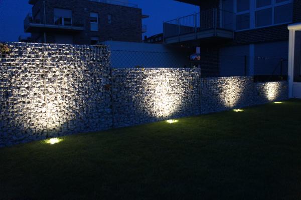 Gabionen mit LED