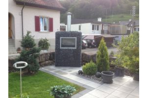 Tuinhaard met Basalt Breukstenen – Basalt breukstenen inspiratie. Tuinhaard met Basalt Breukstenen