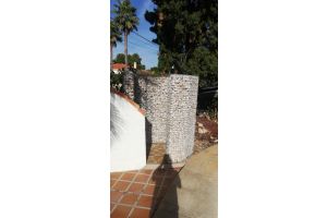 Steenkorf Douchewand – Schanskorven. Steenkorf Douchewand