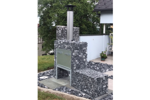 Blokhaard BBQ met Steenkorf – Tuinhaarden. Blokhaard BBQ met Steenkorf