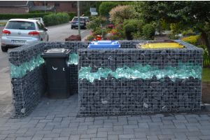 Steenkorf Container Afscheiding – Zakelijke toepassingen. Steenkorf Container Afscheiding