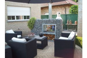 Doorkijkhaard BBQ Steenkorven – Tuinhaarden. Doorkijkhaard BBQ Steenkorven