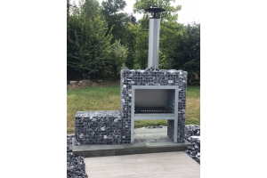 Blokhaard BBQ met Steenkorf – Tuinhaarden. Blokhaard BBQ met Steenkorf