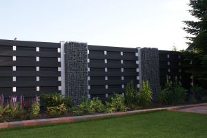 Zuilen met composiet – Schanskorf zuilen