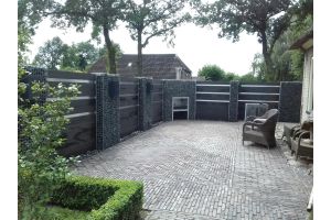 Steenkorven met Composiet en Hoekhaard – Tuinhaarden. Steenkorven met Composiet en Hoekhaard