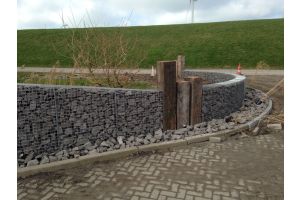 Steenkorven met Basalt Breukstenen – Basalt breukstenen inspiratie. Steenkorven met Basalt Breukstenen