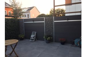 Steenkorven met Composiet en Basalt Breukstenen – Basalt breukstenen inspiratie. Steenkorven met Composiet en Basalt Breukstenen