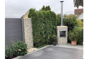 Tuinhaarden – Composiet schutting inspiratie. Tuinhaarden