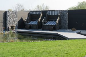 Vijver met Steenkorven – Watervallen. Vijver met Steenkorven