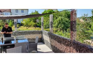 Schanskorf schutting – Schanskorf zuilen