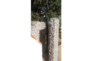Steenkorf Douchewand – Schanskorven. Steenkorf Douchewand