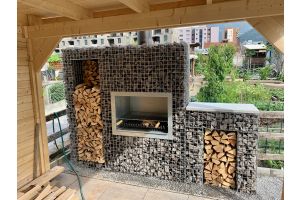 Steenkorven en Haard met Basalt Breukstenen – Tuinhaarden. Steenkorven en Haard met Basalt Breukstenen