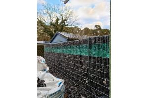 Steenkorven met Glasbrokken – Glasbrokken inspiratie. Steenkorven met Glasbrokken