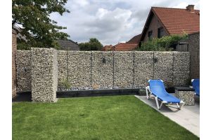 Steenkorven met LED en Yellow Sun – Yellow Sun breukstenen inspiratie. Steenkorven met LED en Yellow Sun