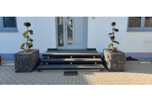 Steenkorf Bloembak – Schanskorf bloembak. Steenkorf Bloembak