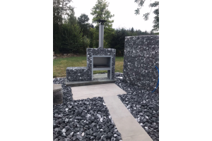 Blokhaard BBQ met Steenkorf – Tuinhaarden. Blokhaard BBQ met Steenkorf