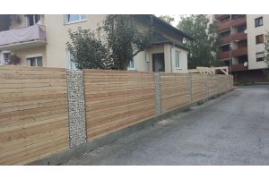 Schanskorf met yellow sun breuksteen – Schanskorf zuilen