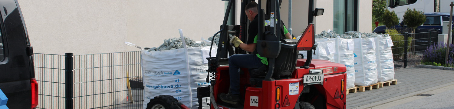 Levering schanskorven en breukstenen