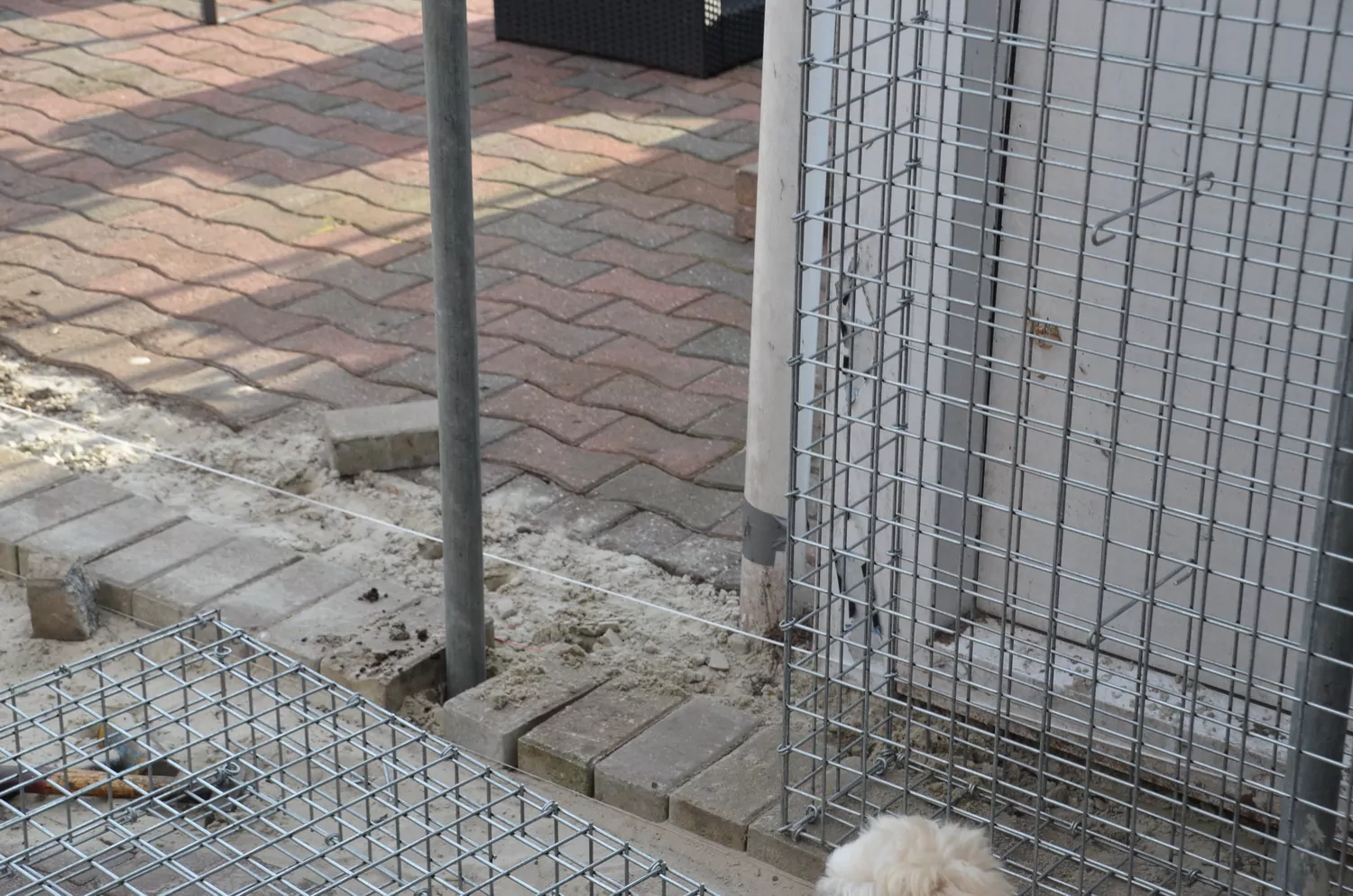 Lege korven plaatsen