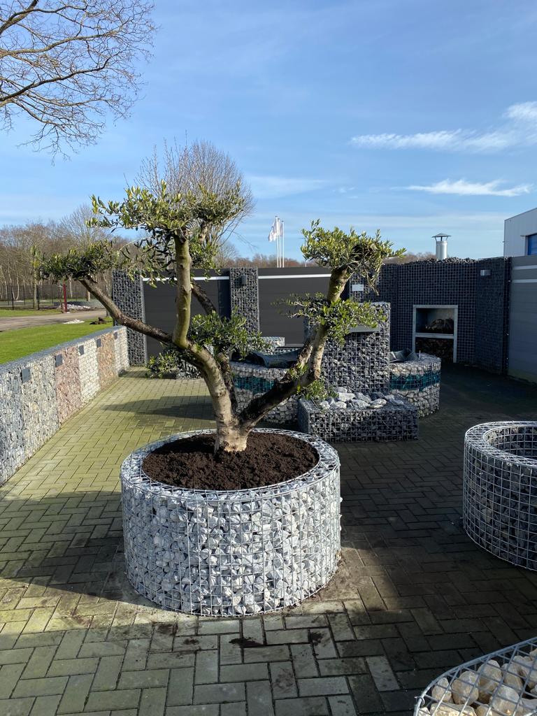 Showtuin schanskorven en tuinhaarden