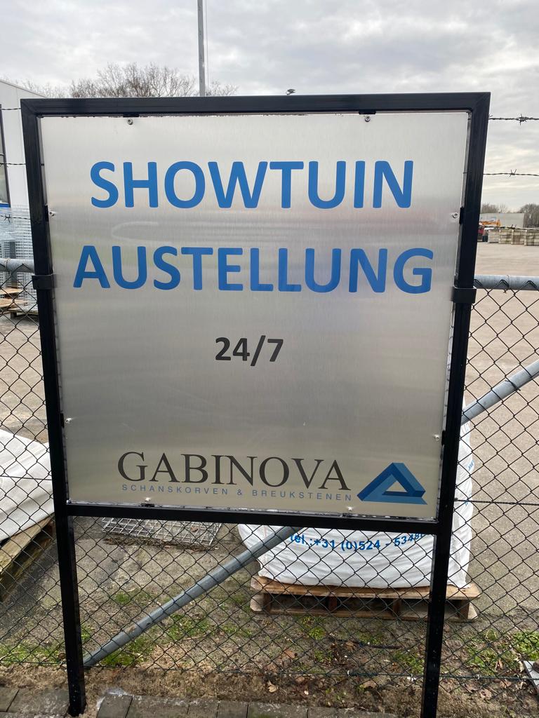 Showtuin schanskorven en tuinhaarden