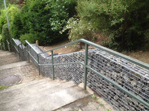 Schanskorf hoogte verschil