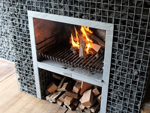 Schanskorf tuinhaard